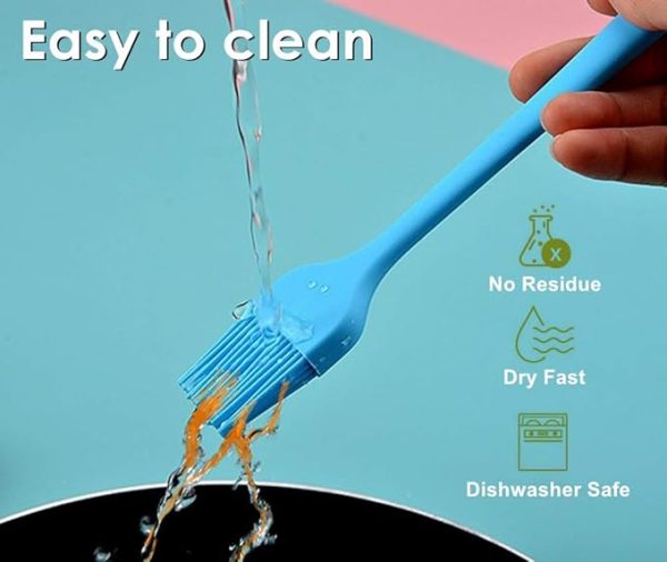 Oil Spreading Brush | Spread Oil, Butter & Sauces For Bbq Grill , Baste , Pastries , Cakes , Meat , Sausages & Desserts (random Color)