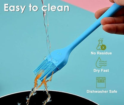 Oil Spreading Brush | Spread Oil, Butter & Sauces For Bbq Grill , Baste , Pastries , Cakes , Meat , Sausages & Desserts (random Color)
