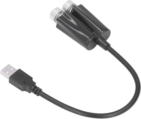 Plug And Play Car Usb Ambient Projector Light, Red Blue Lighting, Bending, Flexible, High Performance For Car Decoration, Great For Use (voice Control C202s)