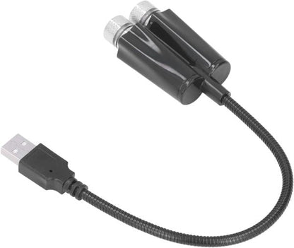 Plug And Play Car Usb Ambient Projector Light, Red Blue Lighting, Bending, Flexible, High Performance For Car Decoration, Great For Use (voice Control C202s)