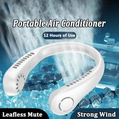 Portable Hanging Neck Fan | Bladeless Neck Fan Artic Breeze Company High Quality With 3 Modes Usb Charging (random Color)