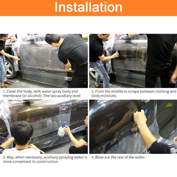 Rhino Skin Cars Paint Protection Film For Car Wrapping Transparent Auto Vehicle Coating Sticker Size: (50 X 200cm)
