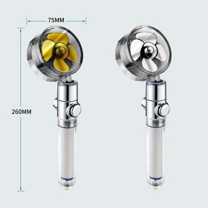 Pressurized Shower Head Turbine Shower Accessories One Piece Water Stop(random Color🔥