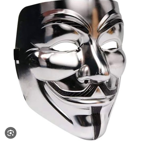 Silver Joker Mask
