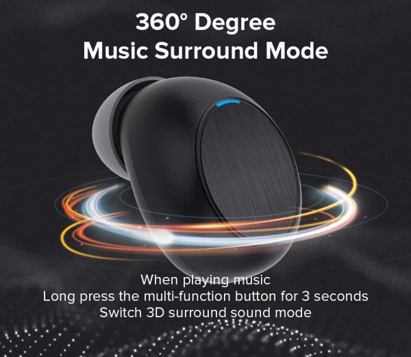 Brandwd air buds Soaiy Branded Earbuds- Without Box And Accessories- Best Quality Model: A5 (black)