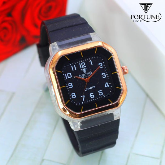 Without Box ) Time Worth Addidas Strap Square Wristwatches For Boys
