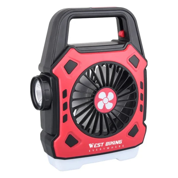 Camping Lights Outdoor Mini Electric Fan Rechargeable Flashlight Emergency Power Bank For Hiking Fishing
