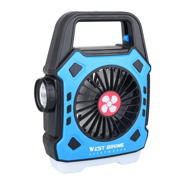 Camping Lights Outdoor Mini Electric Fan Rechargeable Flashlight Emergency Power Bank For Hiking Fishing