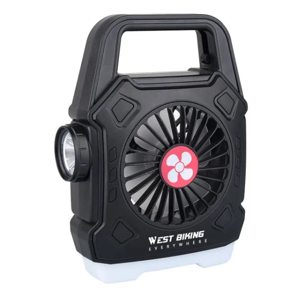 Camping Lights Outdoor Mini Electric Fan Rechargeable Flashlight Emergency Power Bank For Hiking Fishing