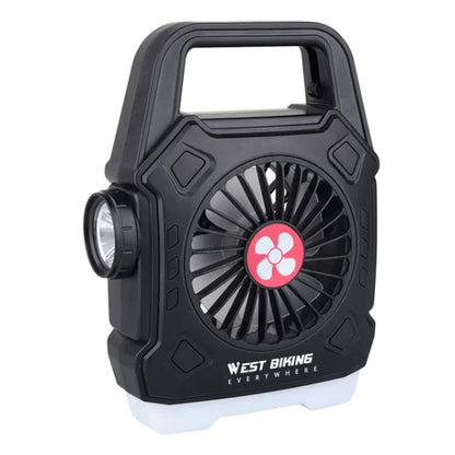 Camping Lights Outdoor Mini Electric Fan Rechargeable Flashlight Emergency Power Bank For Hiking Fishing