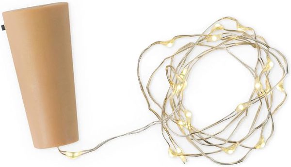 Wine Bottle Lights With Cork Led String Light | Copper Wire Fairy Garland Lights | Christmas Holiday Party Wedding Decoration (20 Led’s)